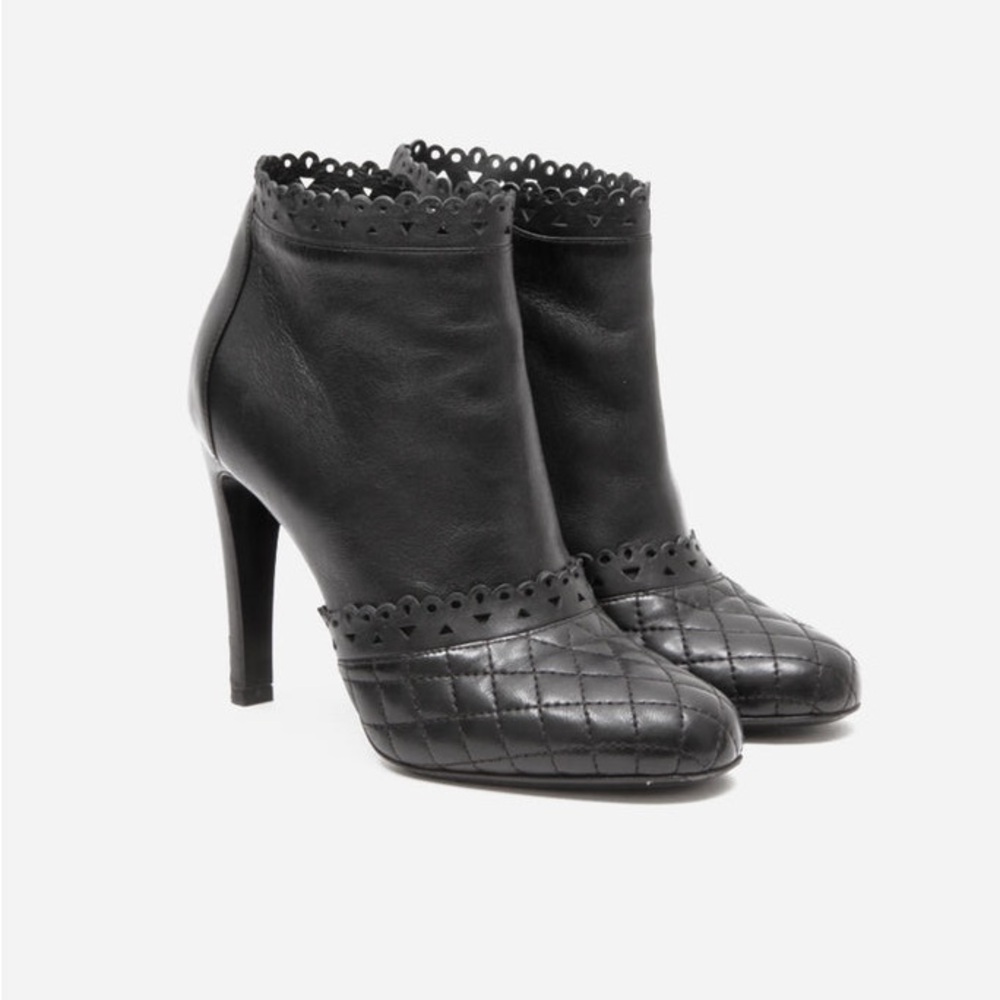 Chanel Interlocking CC Logo Boots